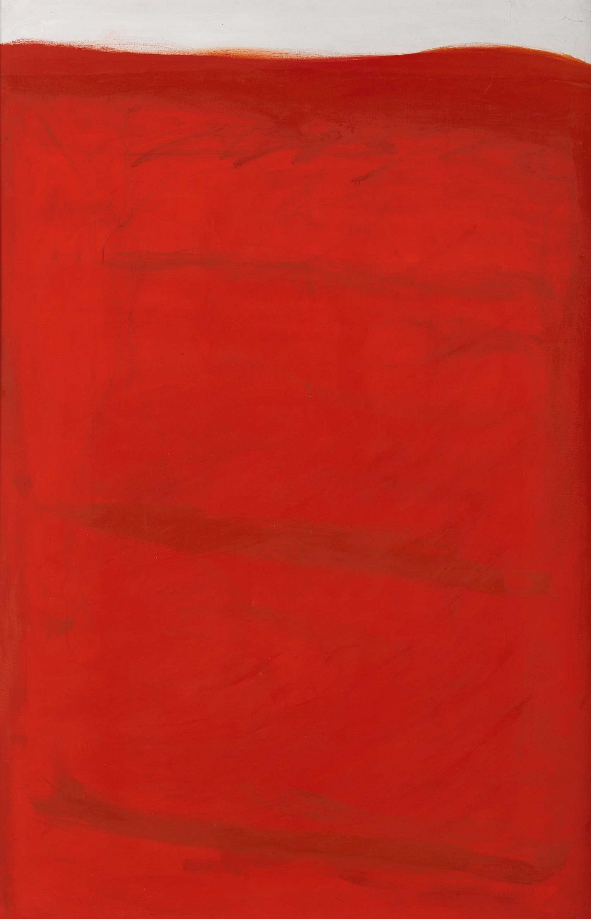 Arnulf Rainer | Rotes Land, 1960/1963 | ALBERTINA, Wien – Sammlung Batliner © Arnulf Rainer