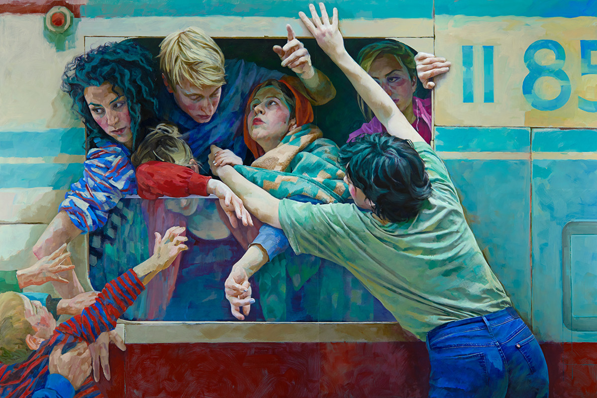 Xenia Hausner | Exiles 1, 2017 | Courtesy of Xenia Hausner © Studio Xenia Hausner | Bildrecht, Wien, 2021, Foto Stefan Liewehr
