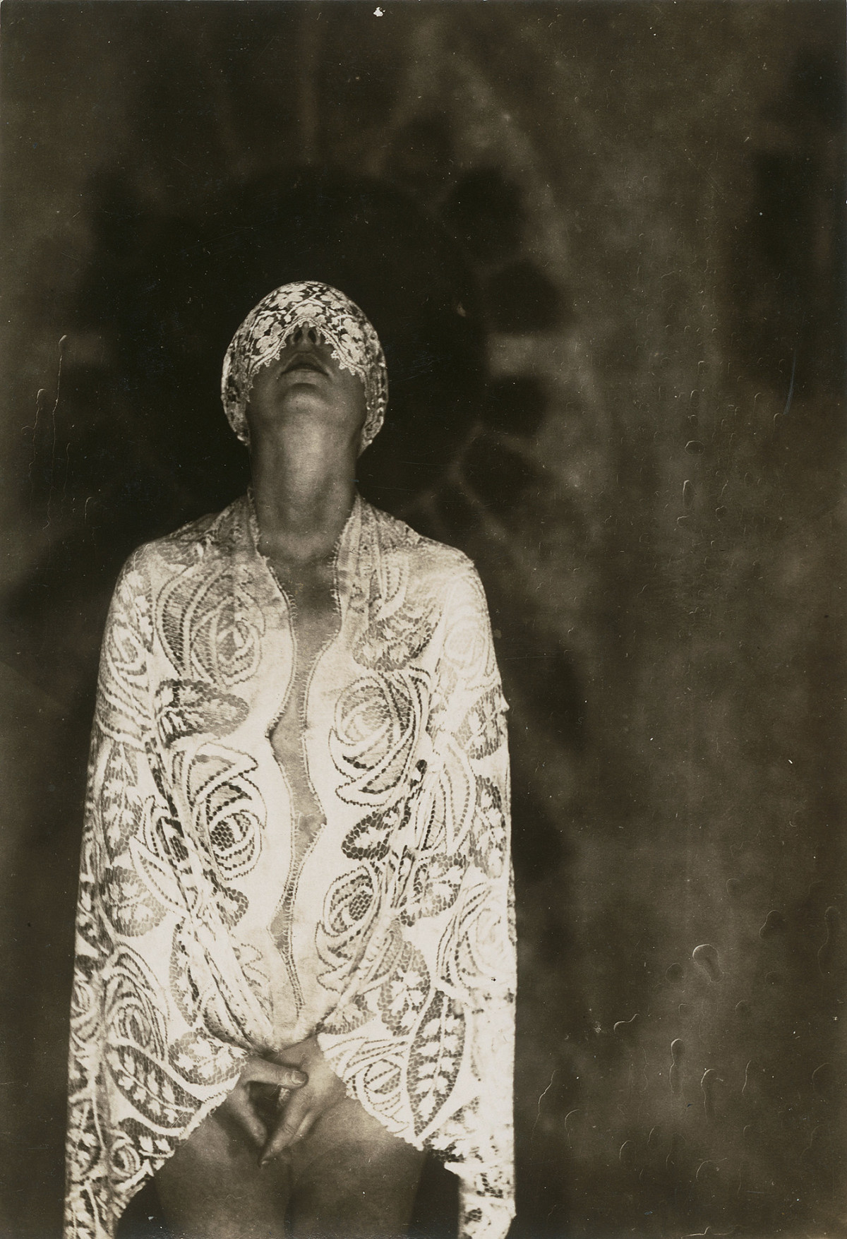 Marta Astfalck-Vietz: Ohne Titel (Marta Vietz, Akt mit Spitze), ca 1927