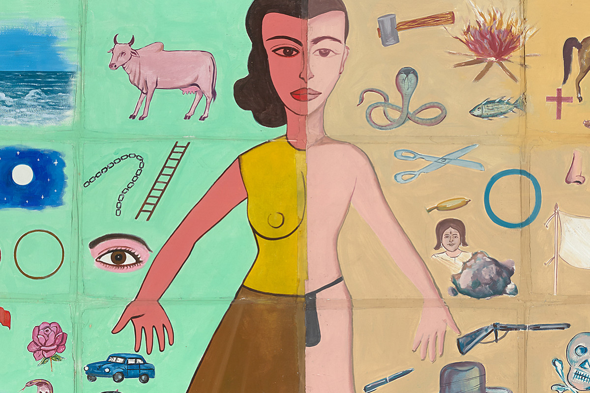 Francesco Clemente | Hermaphrodite, 1985 | ALBERTINA, Wien – The JABLONKA Collection © Francesco Clemente