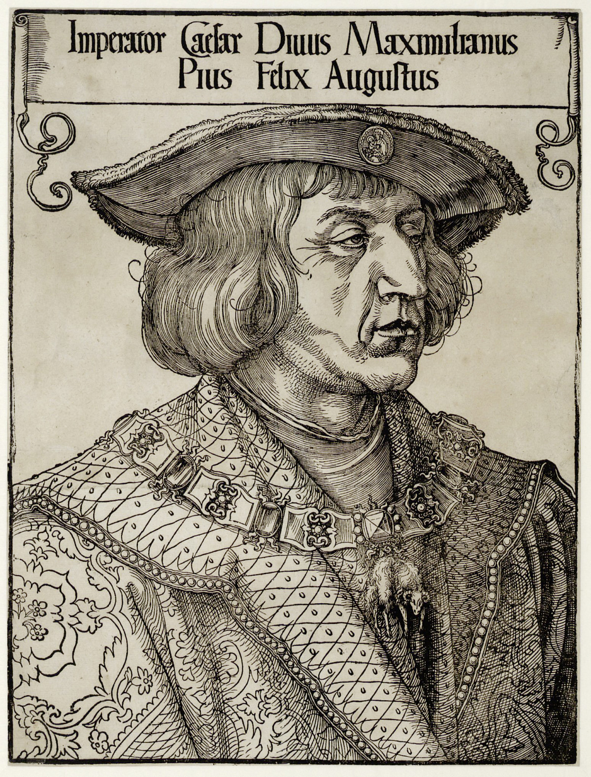 Albrecht Dürer: Bildnis Kaiser Maximilians I., um 1519