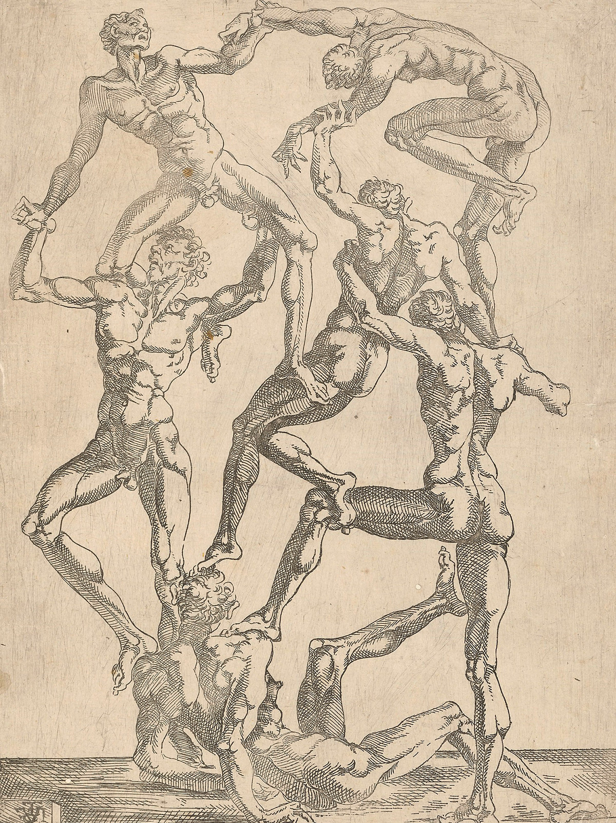 Juste de Juste | Pyramid of Men, 1540–1550 | ALBERTINA, Wien © ALBERTINA, Wien