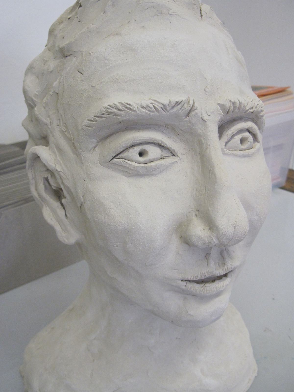 Skulptur: Männerkopf