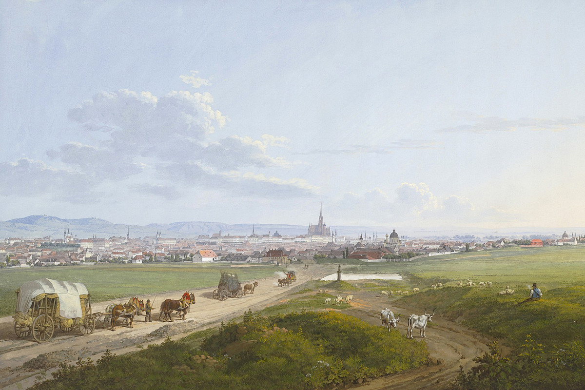 Jakob Alt | Blick auf Wien von der Spinnerin am Kreuz, 1817 | Albertina, Wien