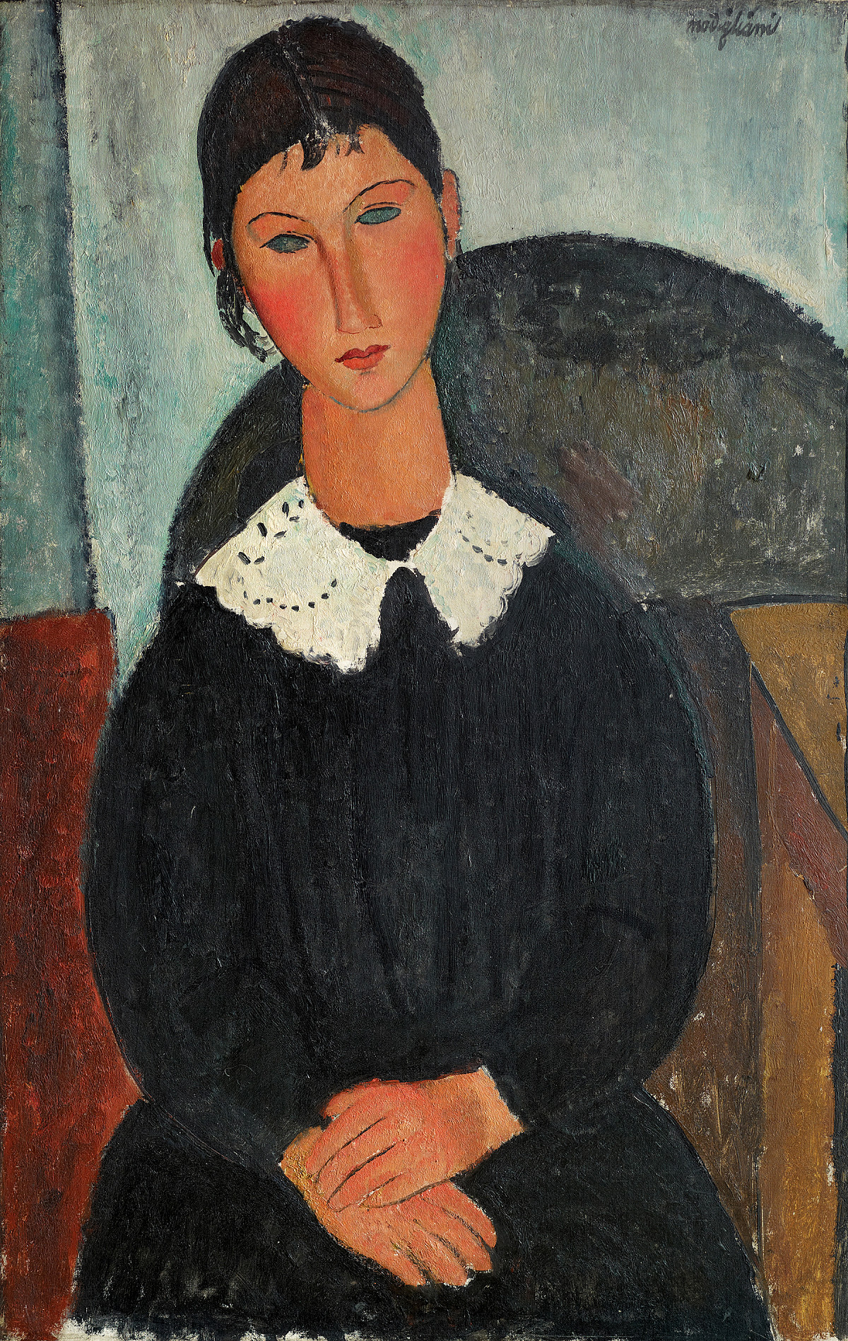 Amedeo Modigliani: Elvira with White Collar, 1917/18