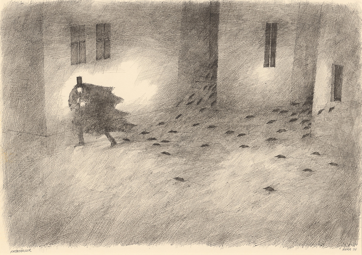 Paul Flora: Rat Catcher, 1975