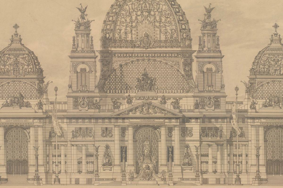 Otto Wagner | Berlin, Entwurf für den Dom, Fassadenansicht, 1891 | Albertina, Wien