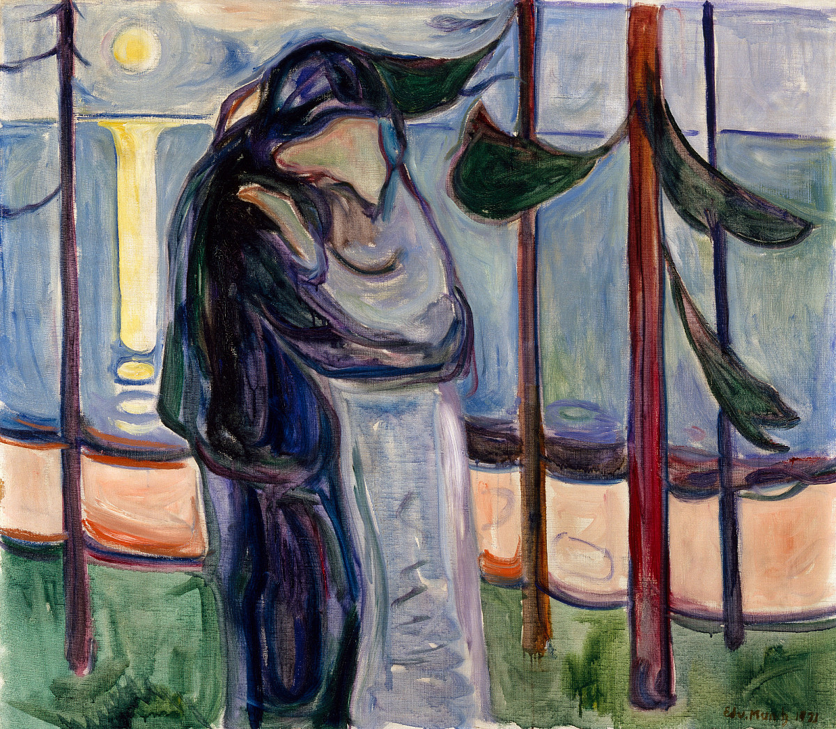 Edvard Munch | The Kiss, 1921 | Sarah Campbell Blaffer Foundation, Houston