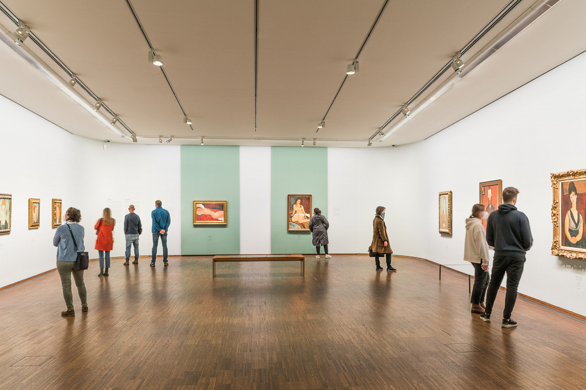 Einblick in die Ausstellung Modigliani. Revolution des Primitivsmus | Foto © Robert Bodnar