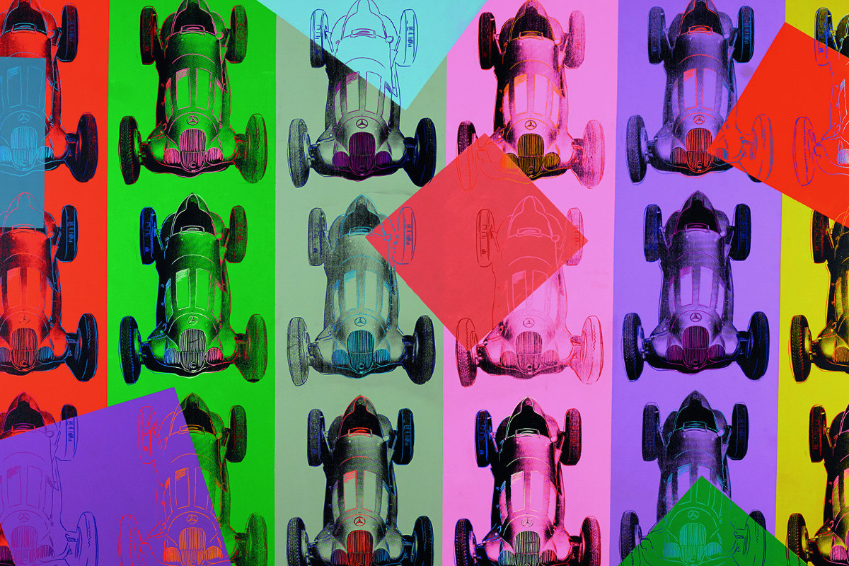 Andy Warhol | Mercedes-Benz Formel Rennwagen W125, 1987 | ALBERTINA, Wien © The Andy Warhol Foundation for the Visual Arts, inc./Licensed by Bildrecht, Vienna, 2021