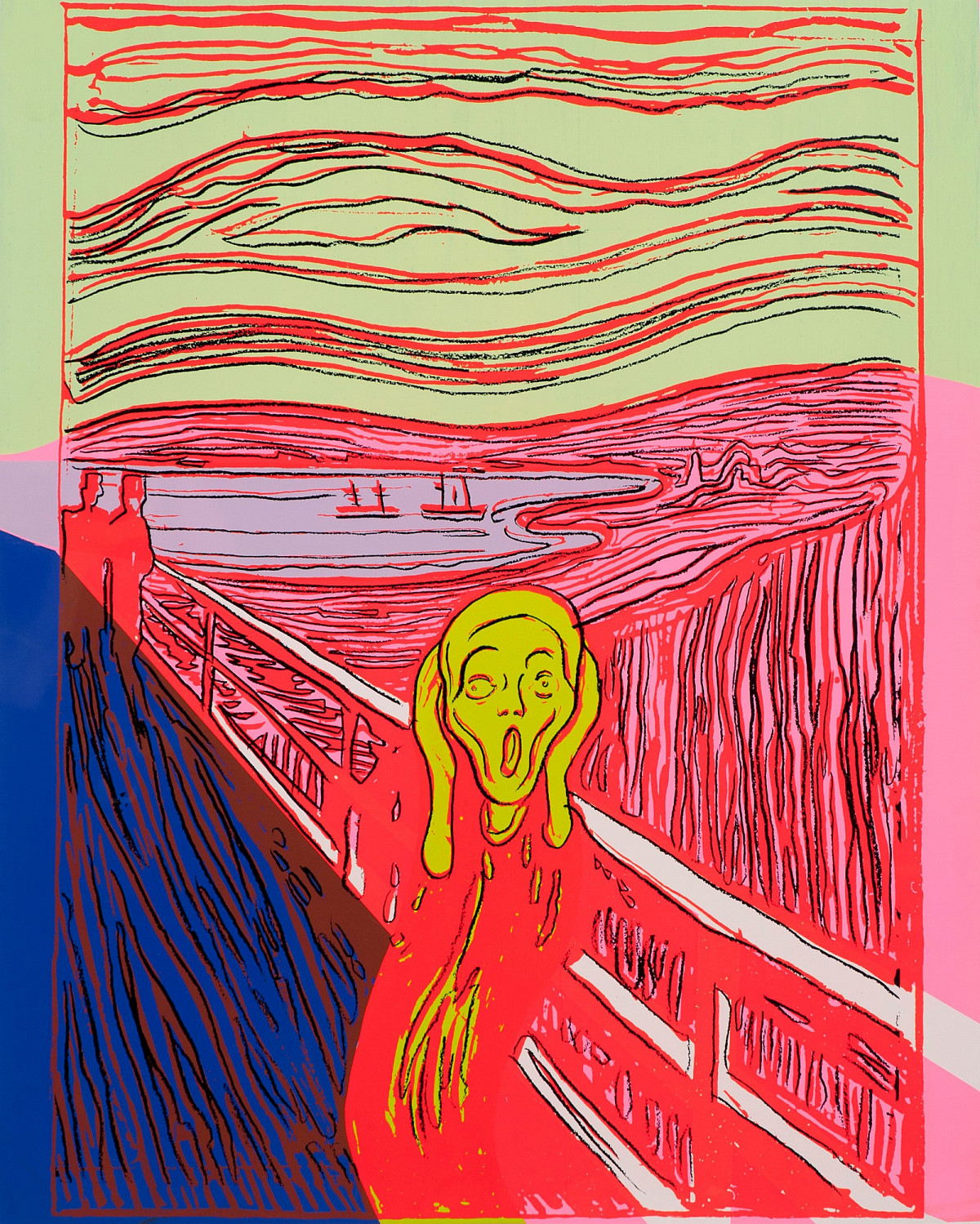 Andy Warhol | The Scream (after Munch), 1984 | Mikkel Dobloug Photo: Kjell S Stenmarch, Grev Wedels Plass Auksjoner © The Andy Warhol Foundation for the Visual Arts, Inc. / Licensed by Bildrecht, Vienna 2021