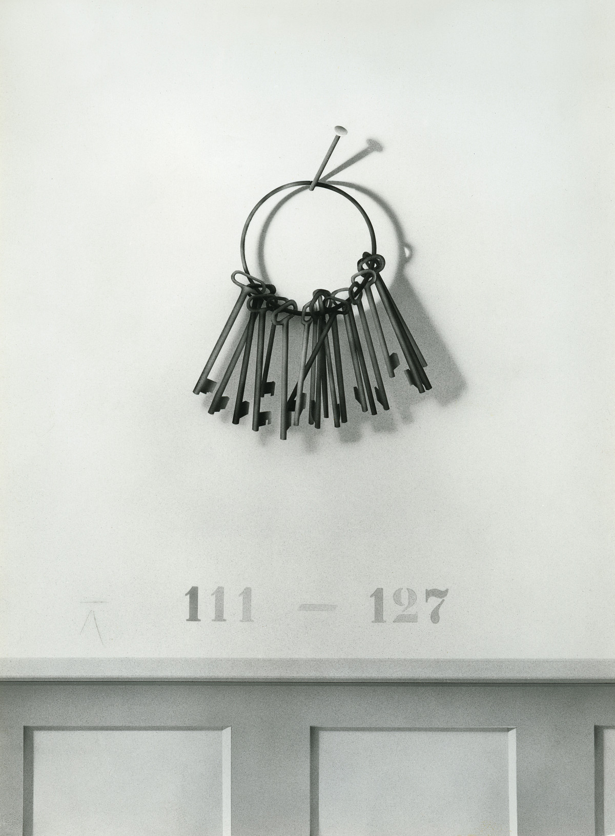 Ben Willikens: Wall No. 1 with Key Ring, 1973