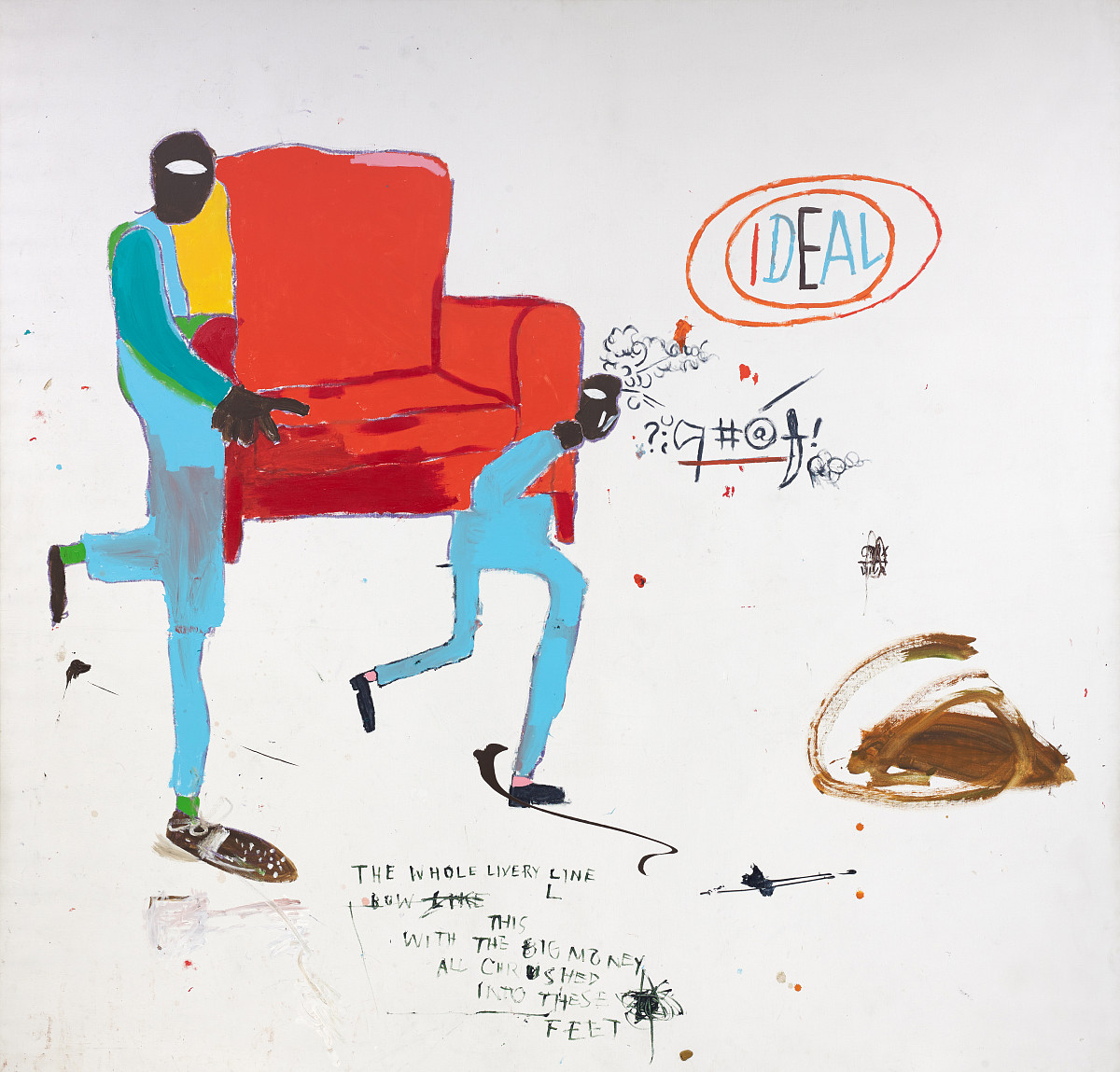 Jean-Michel Basquiat: Light Blue Movers, 1987