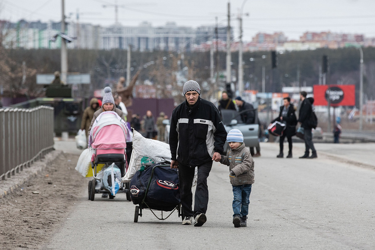 Mykhaylo Palinchak: Exodus (Irpin, Ucraina), 5 marzo 2022