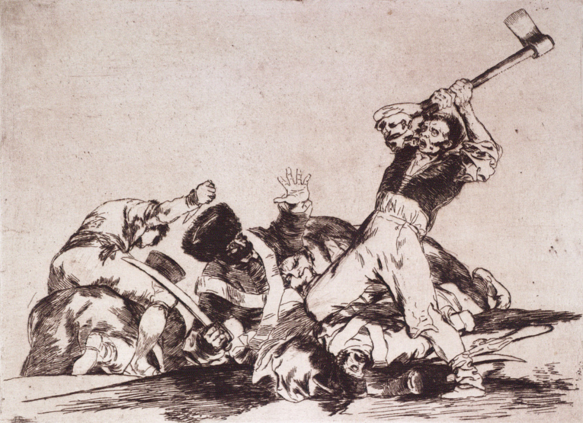 FRANCISCO DE GOYA: Los Desastres de la Guerra: Lo mismo – Dasselbe, 1812-1815