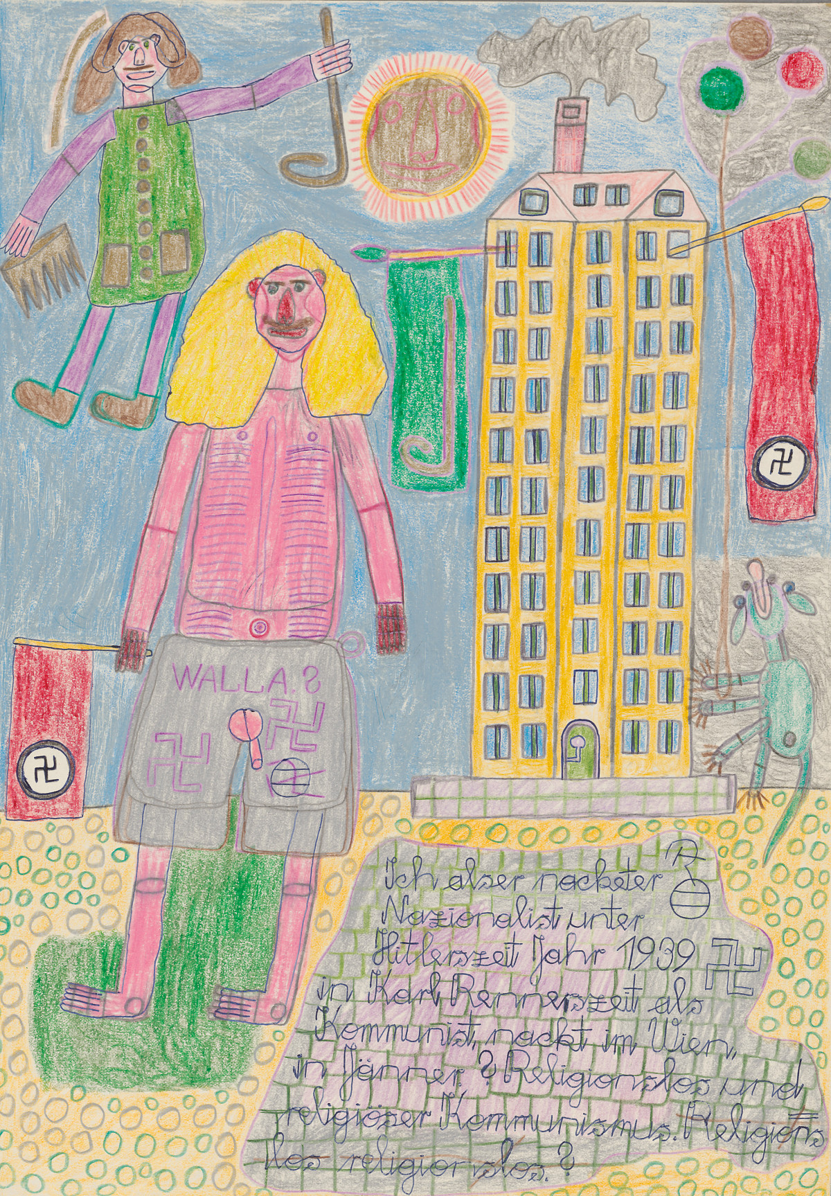 August Walla: Ich als nackter Nazionalist, 