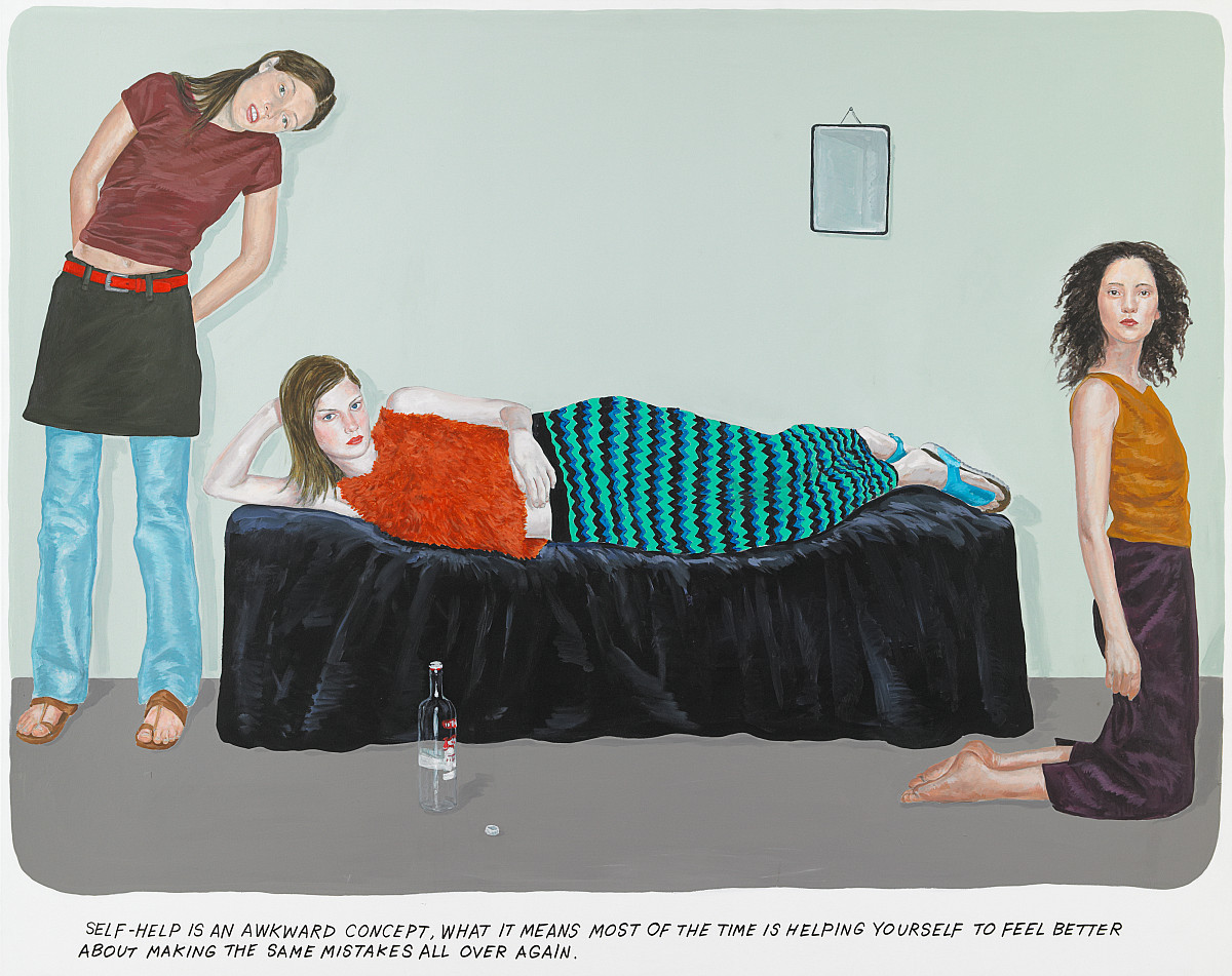 Muntean / Rosenblum: Untitled ("Self-help is an awkward..."), 2001