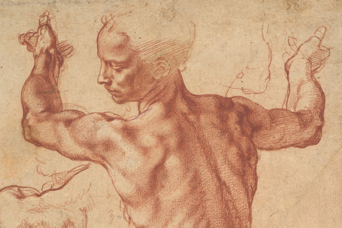 Michelangelo Buonarroti | Studien für die Libysche Sibylle, um 1510/11 | The Metropolitan Museum of Art, New York, Purchase, Joseph Pulitzer Bequest, 1924, inv. no. 24.197.2 | Foto: © bpk / The Metropolitan Museum of Art
