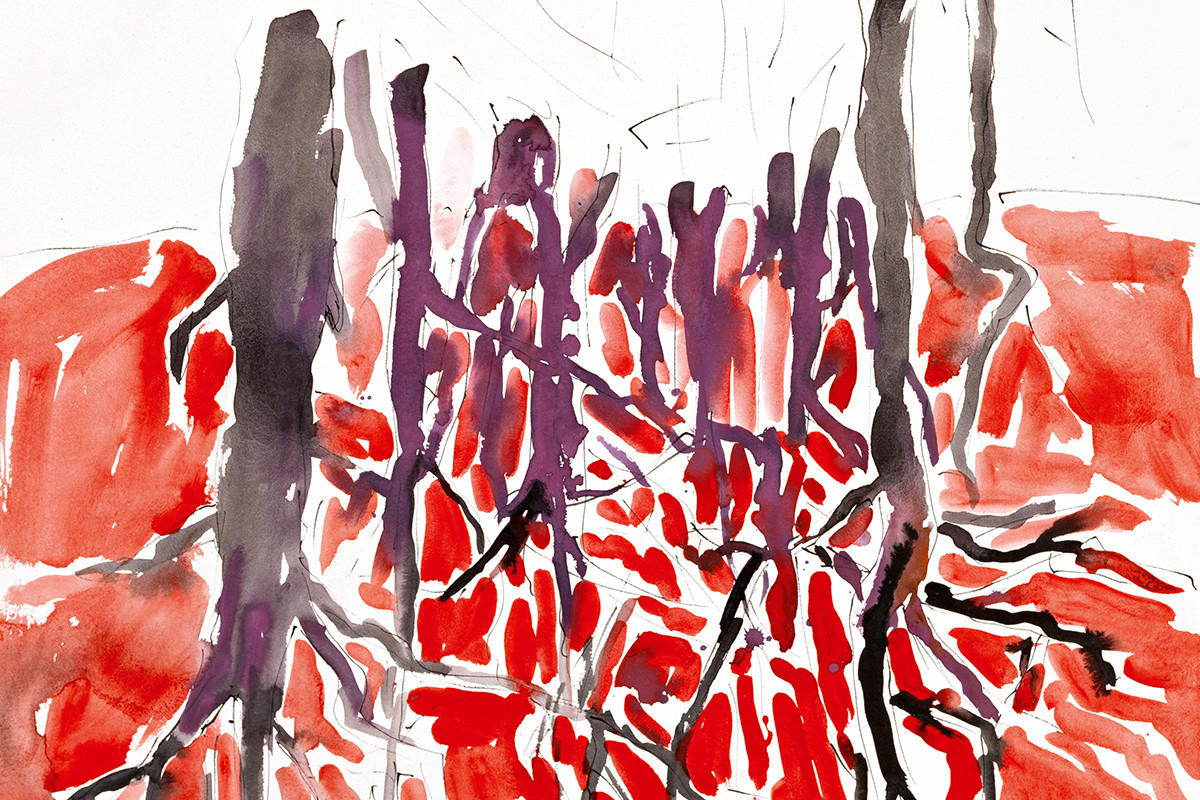 Georg Baselitz | Zurück in die Schulzeit, 2005 | ALBERTINA, Wien - Schenkung der Familie Georg und Elke Baselitz © Georg Baselitz 2023 | Foto: George Meister, courtesy Galerie Fred Jahn