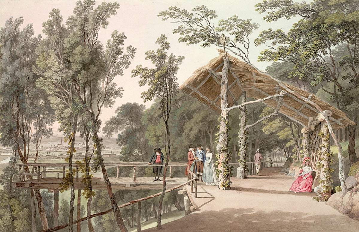 Laurenz Janscha: View from the Reisenberg towards Vienna, ca. 1796