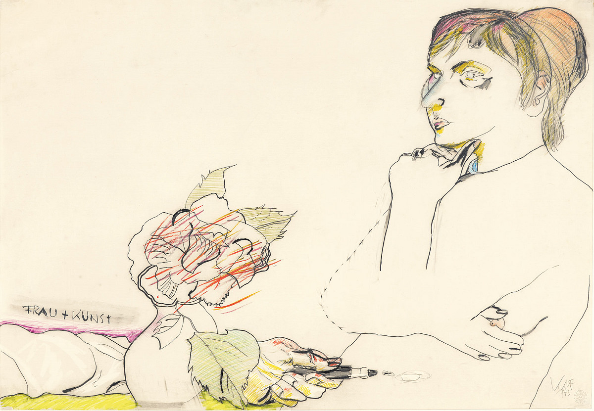 Karl Anton Fleck: FRAU + KUNST, 1973