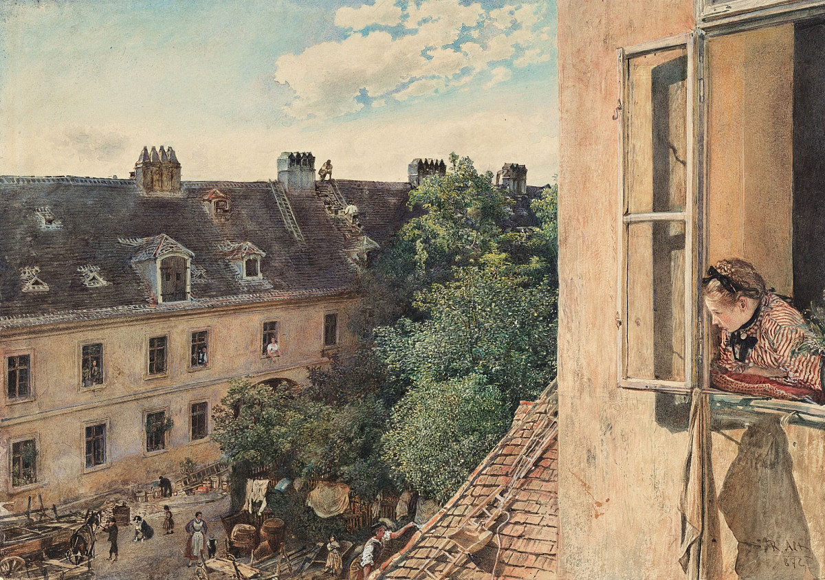 Rudolf von Alt | Alservorstadt, Vienna, 1872 | The ALBERTINA Museum, Vienna