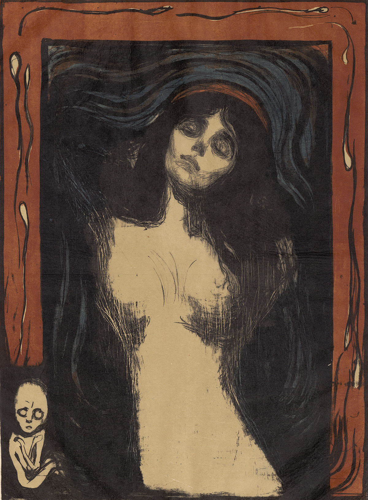 Edvard Munch | Madonna, 1895/1902 | ALBERTINA, Wien
