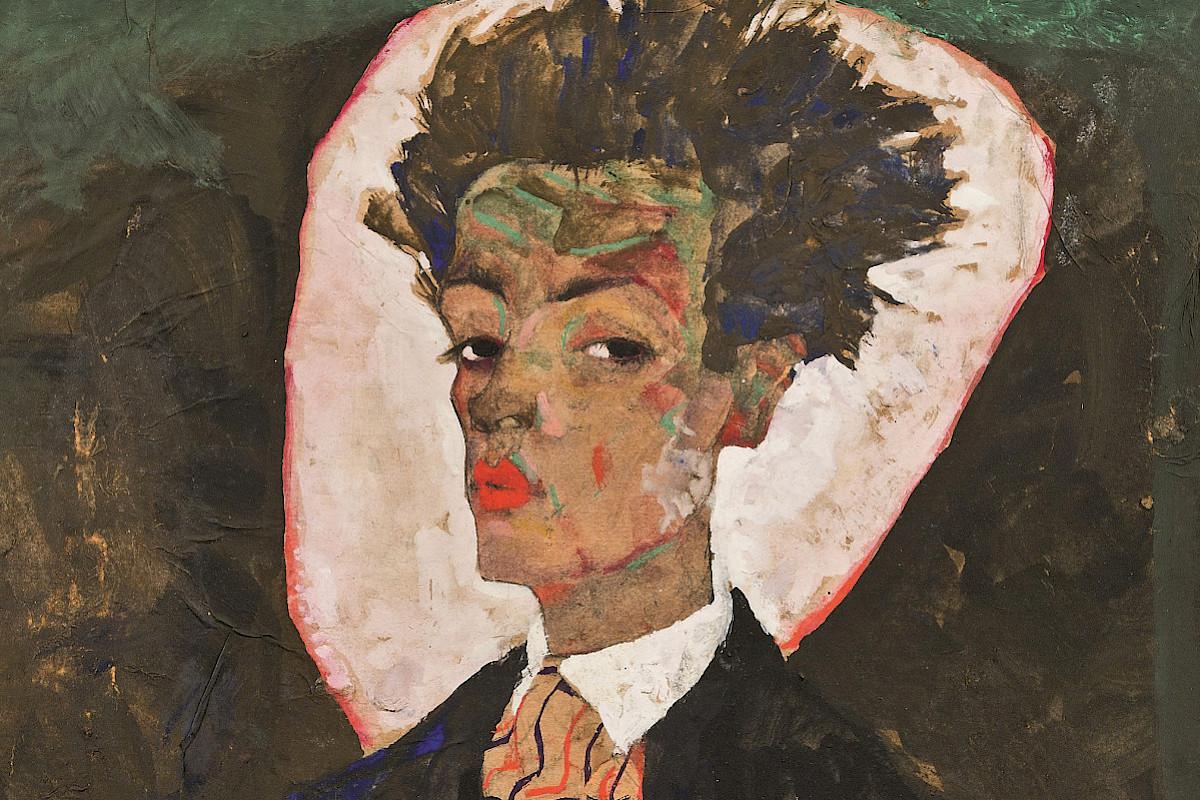 Egon Schiele | Selbstbildnis mit Pfauenweste, 1911 | Ernst Ploil, Wien