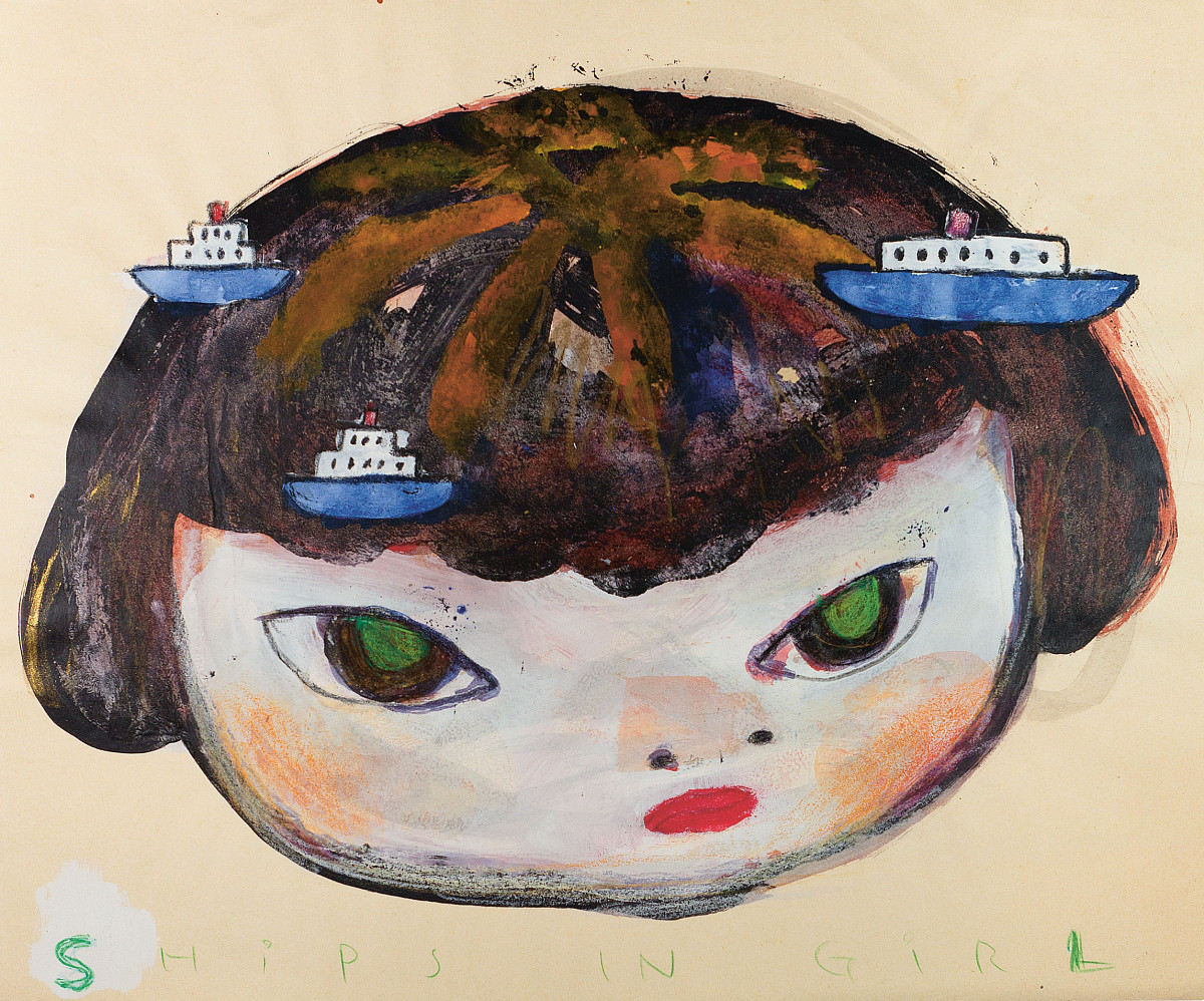 Yoshitomo Nara: Ships in Girl, 1992