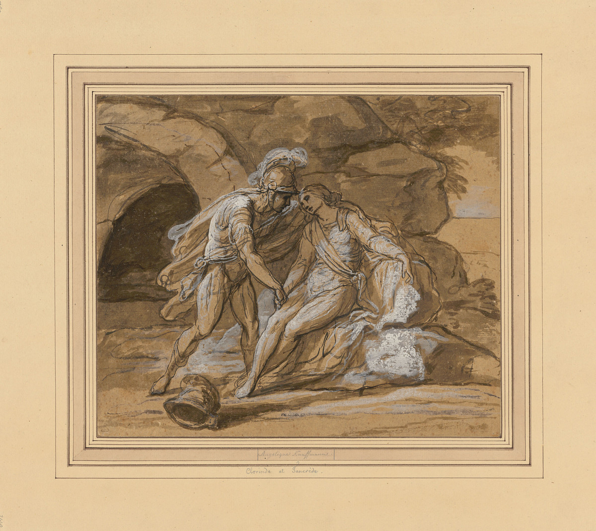 Angelika Kauffmann: Tankred tauft Clorinda, 1770er Jahre