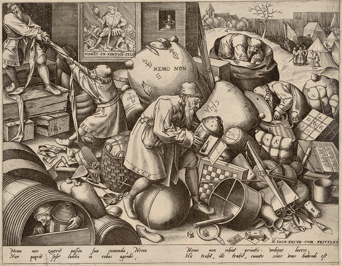 Pieter Bruegel the Elder (Engraver: Pieter van der Heyden): Elck, ca. 1558