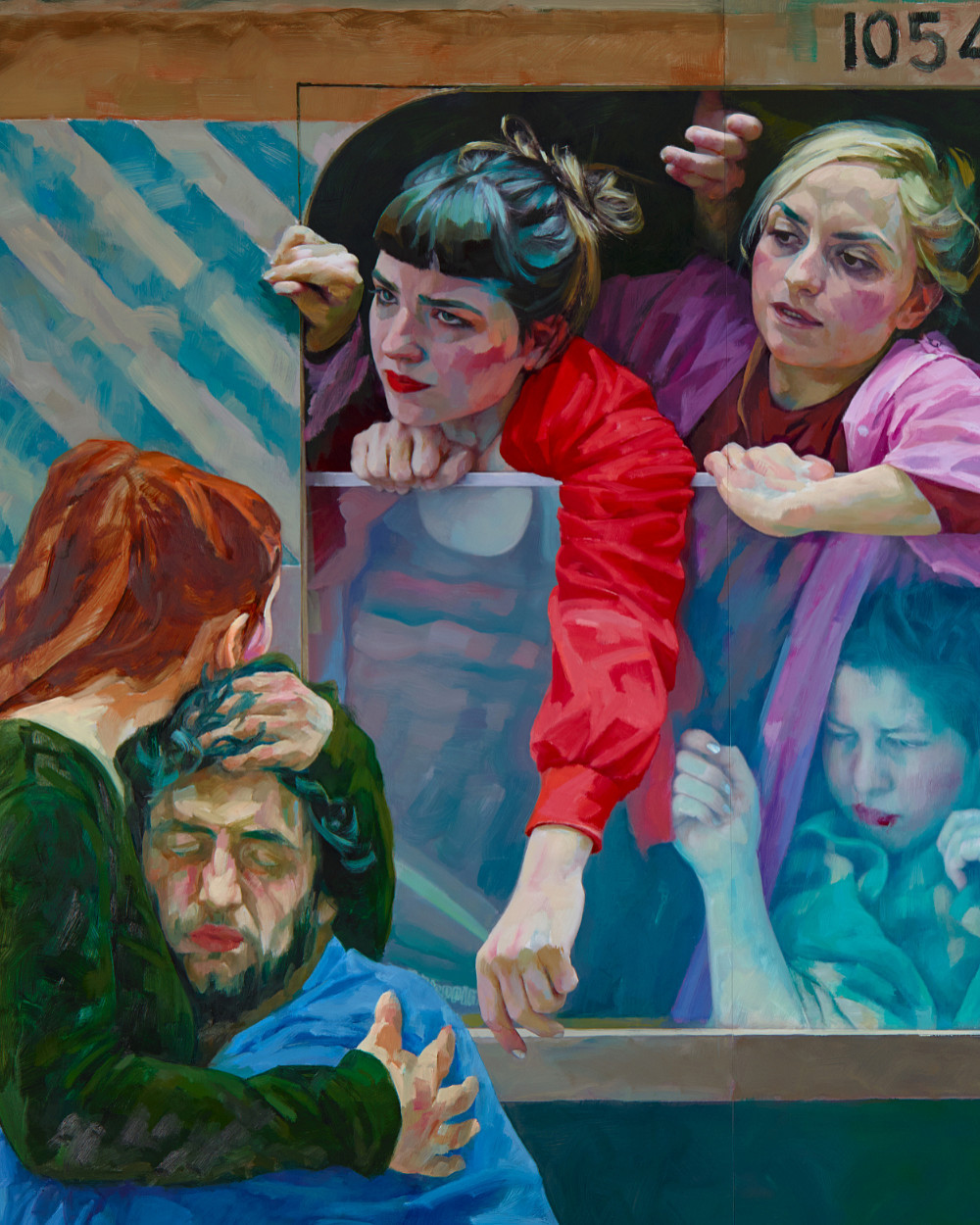 Xenia Hausner | EXILES 3, 2017 | ALBERTINA, Wien – Familiensammlung Haselsteiner © Xenia Hausner / Bildrecht Wien, 2023