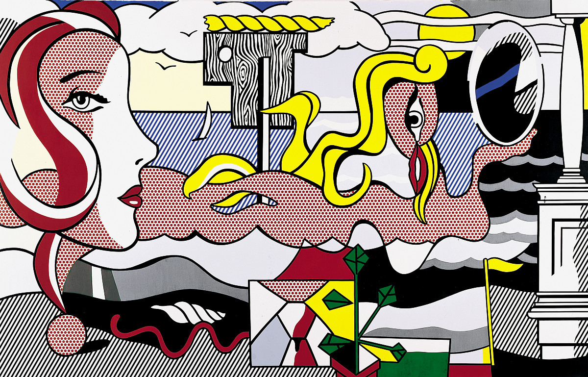 Roy Lichtenstein: Figures in Landscape, 1977