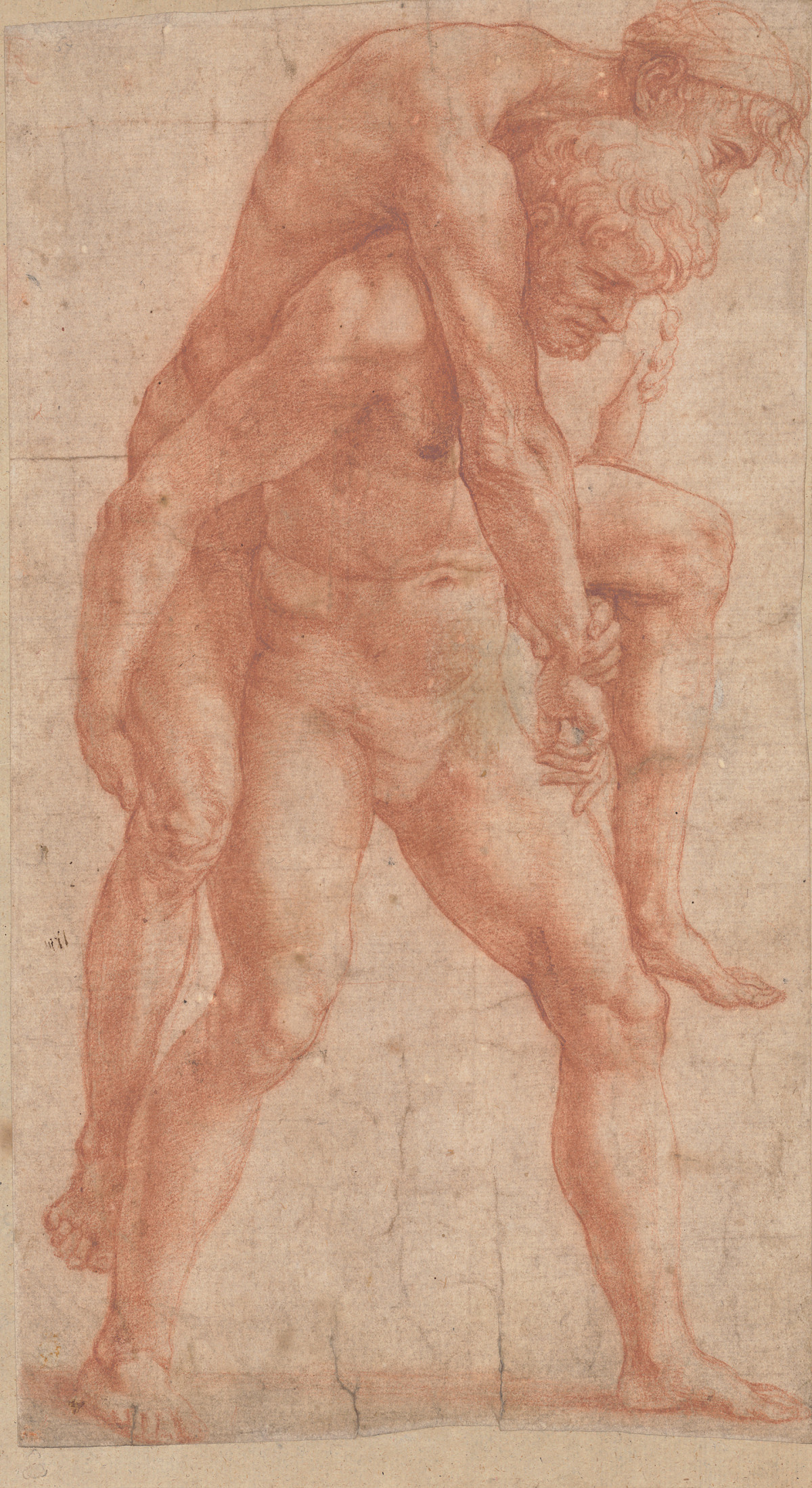 Raffaello Santi: A Young man Carrying an Old Man, 1514