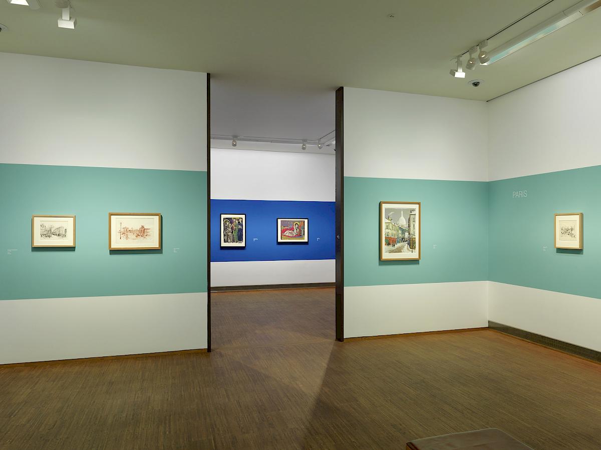Einblick in die Ausstellungshalle, HANS ROBERT PIPPAL | Foto © 2016 Thomas Gorisek, Albertina, Wien