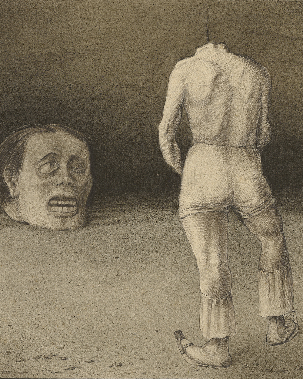 Alfred Kubin | Self-Reflection, ca. 1901/02 | The ALBERTINA Museum, Vienna © Eberhard Spangenberg, München / Bildrecht, Vienna 2024