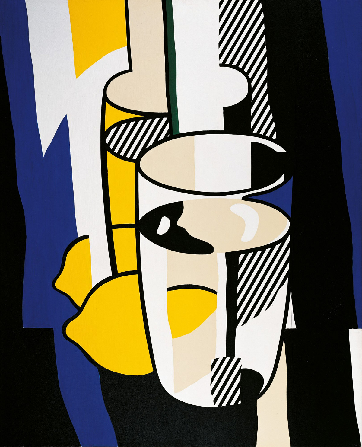Roy Lichtenstein | Glass and Lemon before a Mirror, 1974 | ALBERTINA, Wien - Sammlung Batliner © Estate of Roy Lichtenstein/Bildrecht, Vienna 2024 | Photo: ALBERTINA, Vienna