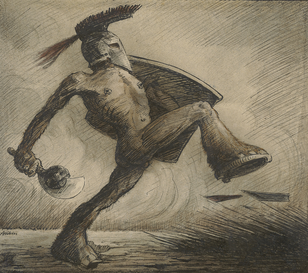 Alfred Kubin: Der Krieg, um 1918