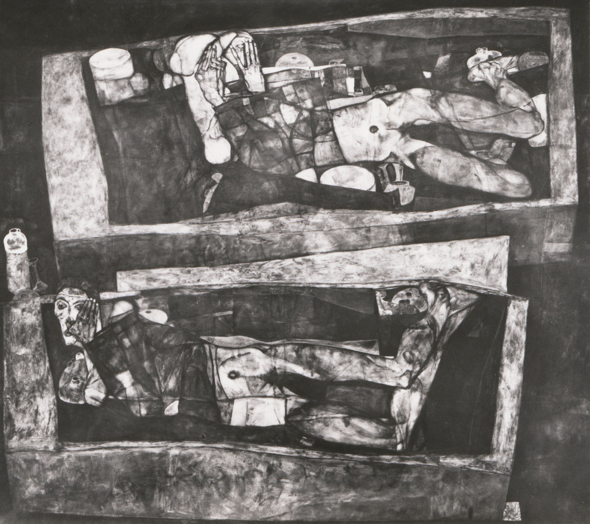 Egon Schiele: Auferstehung | Aus: Albert Paris Gütersloh, Egon Schiele. Versuch einer Vorrede, Wien, 1911