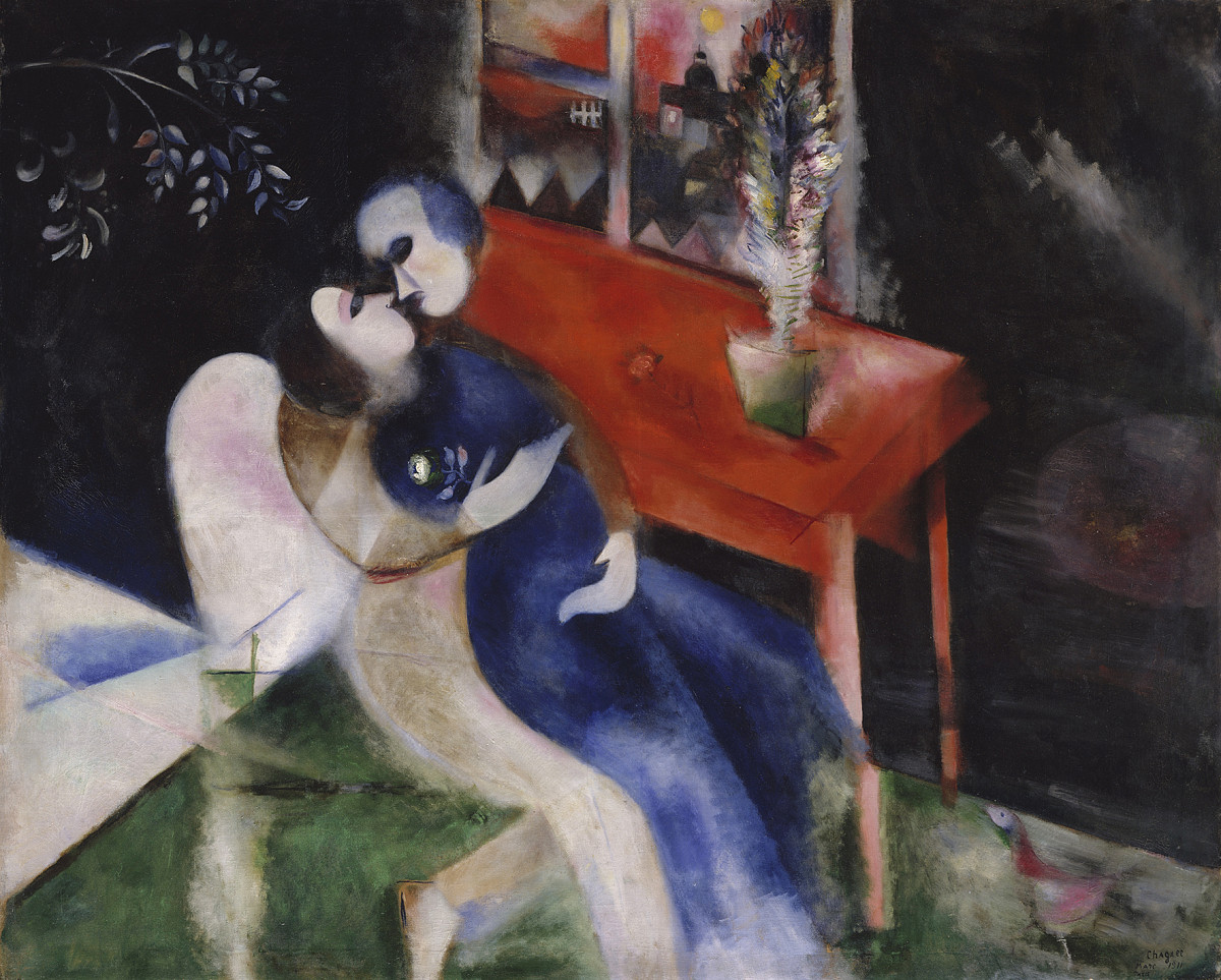 Marc Chagall: The Lovers, 1913/14