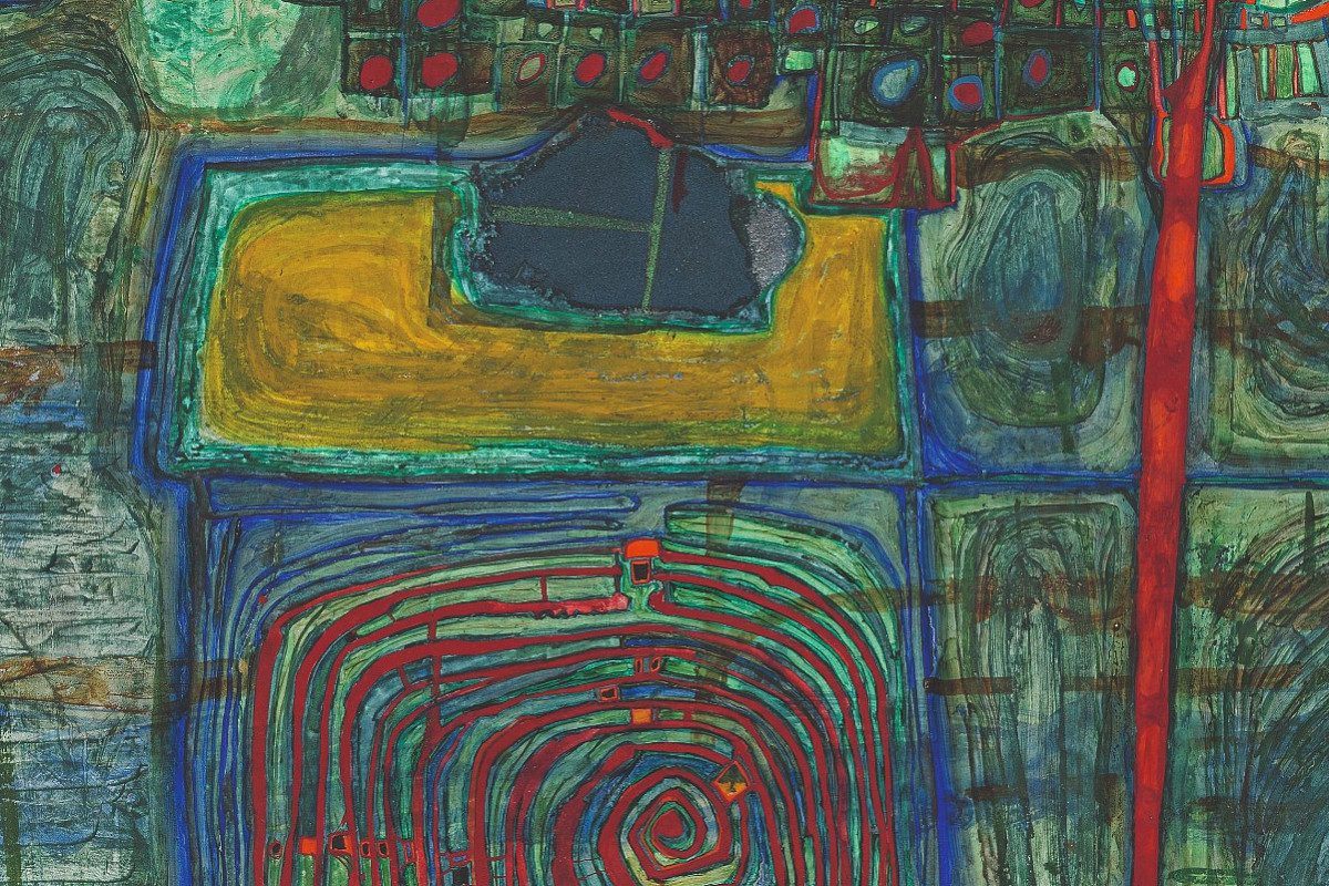 Friedensreich Hundertwasser | 313 Du soleil pour ceux qui pleurent en campagne, 1957 / 1959 | ALBERTINA, Wien – The ESSL Collection
