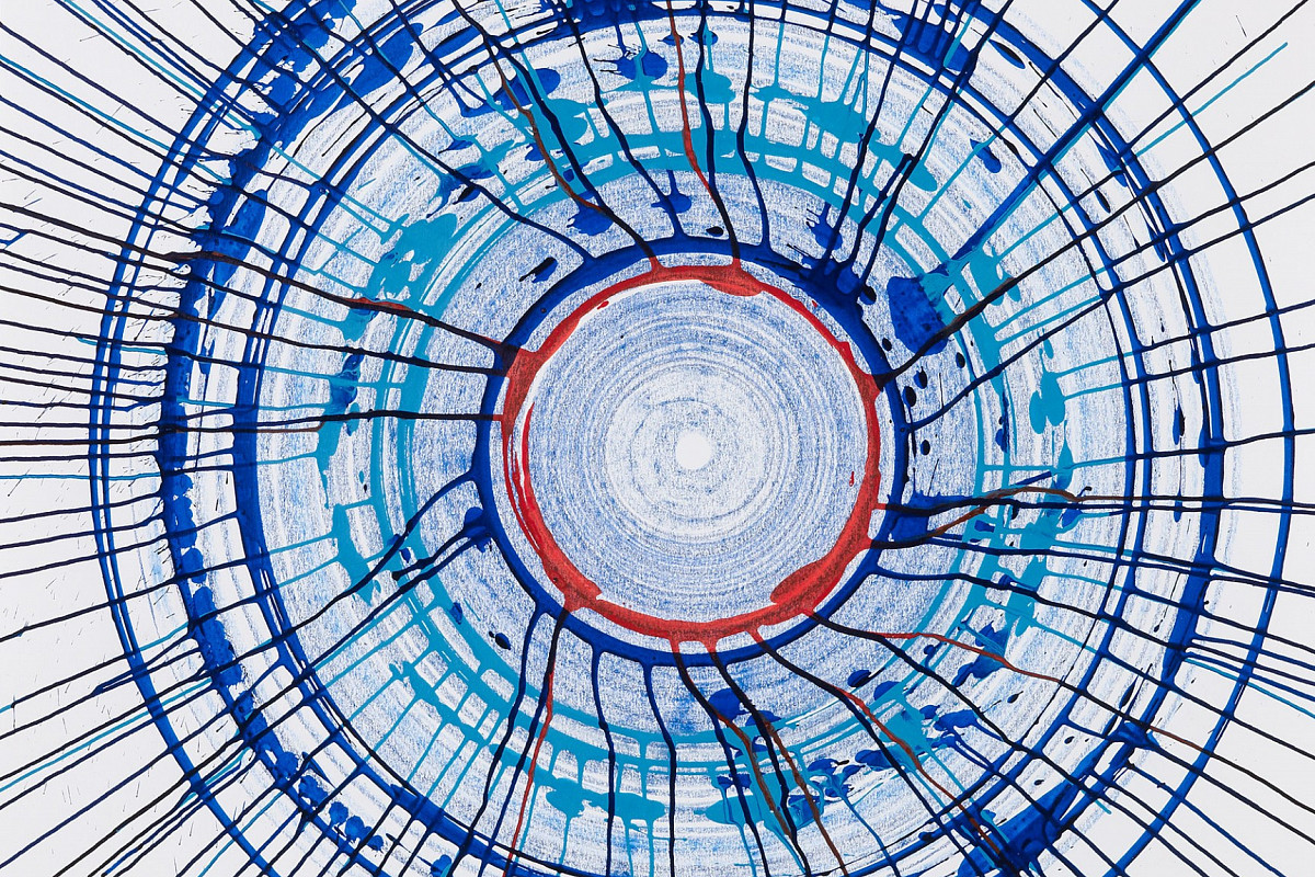 Damien Hirst | Beautiful Temporarily Lost At Sea Drawing, 2008| Photographed by Prudence Cuming Associates Ltd. © Damien Hirst and Science Ltd. All rights reserved / Bildrecht, Vienna 2025