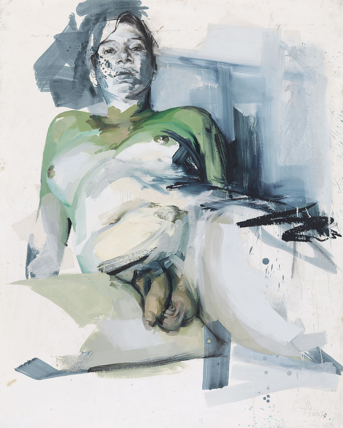 Jenny Saville: Transvestite Paint Study, 2003–2004