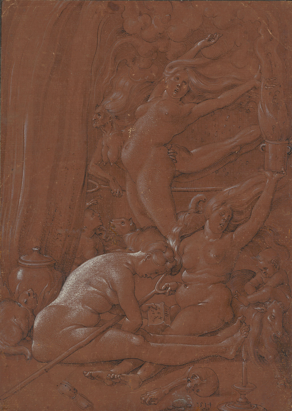 Hans Baldung gen. Grien: Hexensabbat, 1514