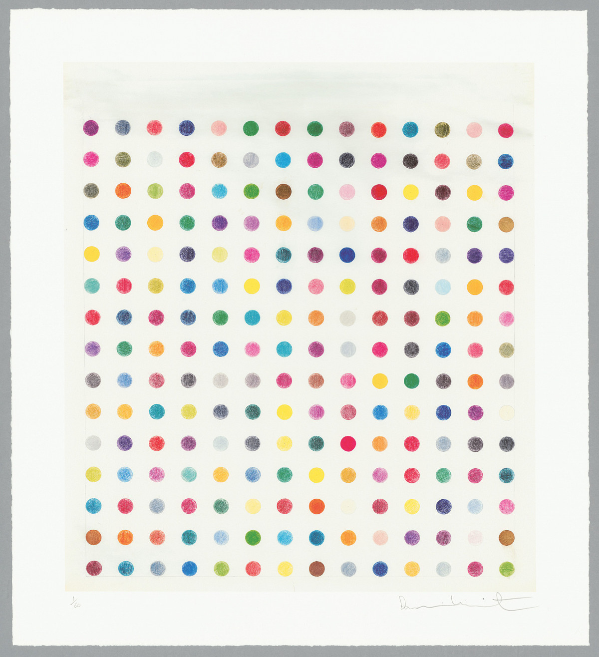 Damien Hirst, Untitled B (Spot Drawing), 2025