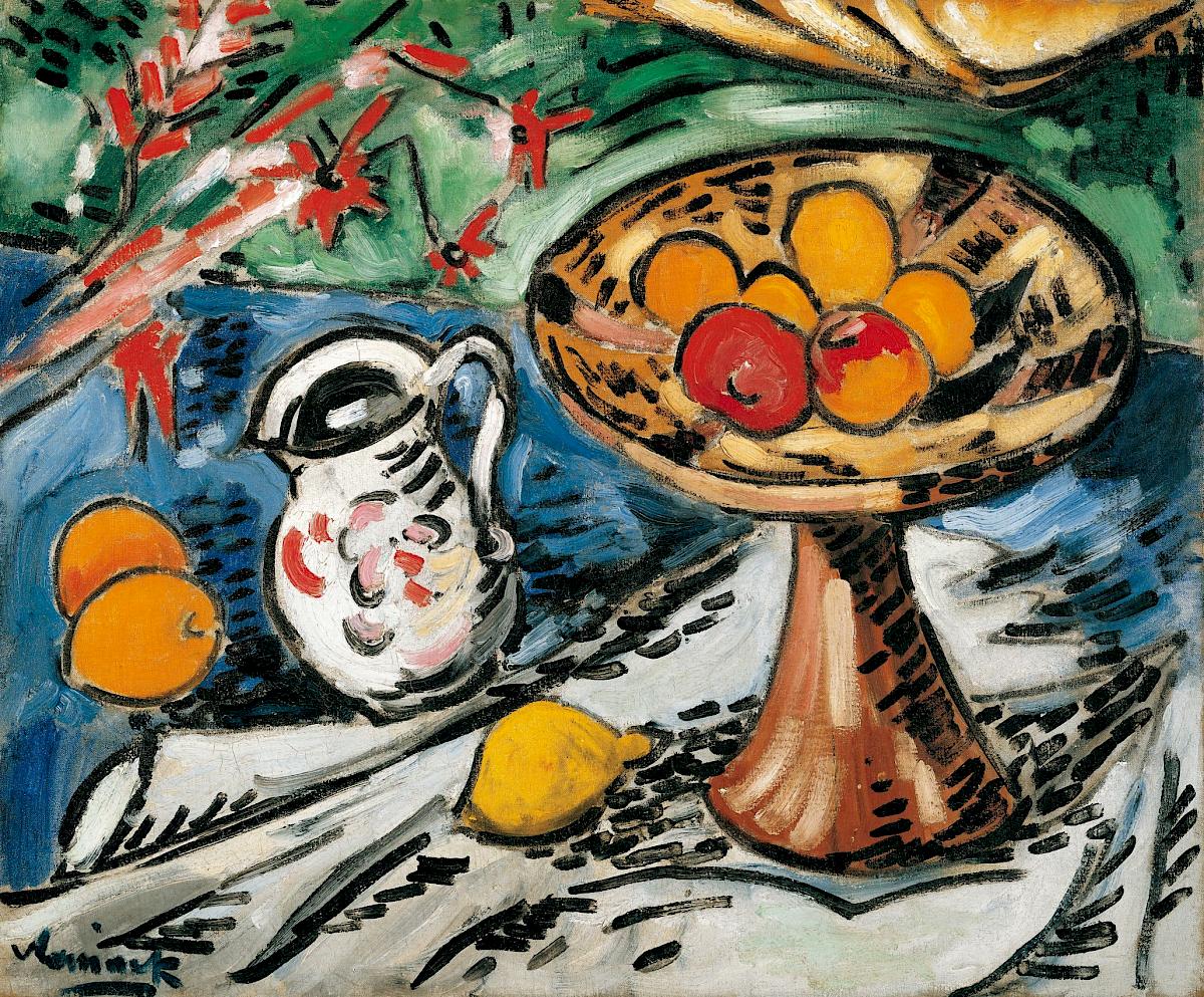Maurice de Vlaminck: Still Life with Fruit Bowl, ca. 1905−1906