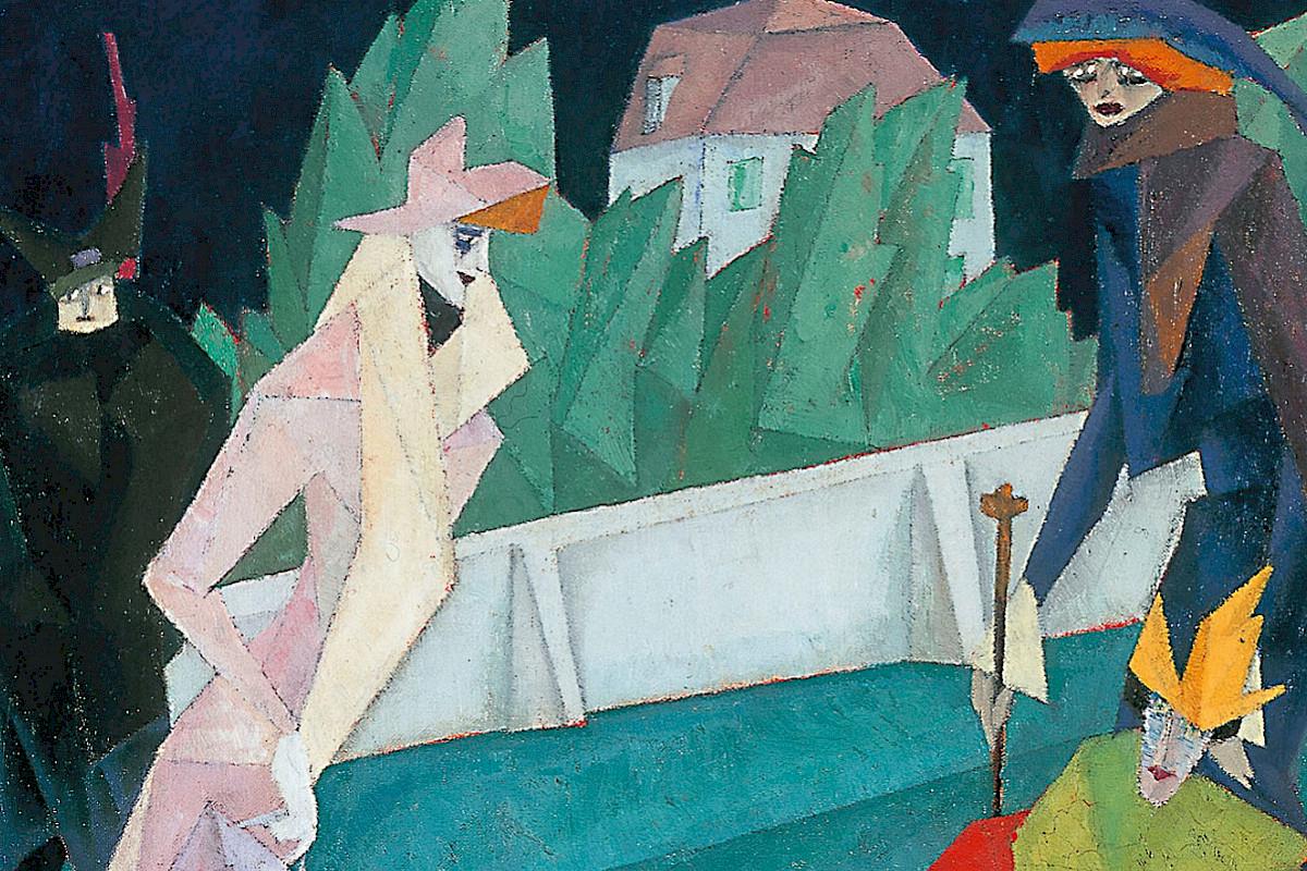 Lyonel Feininger | Spaziergänger (Promenade), 1912 | Privatsammlung © Bildrecht, Wien, 2017