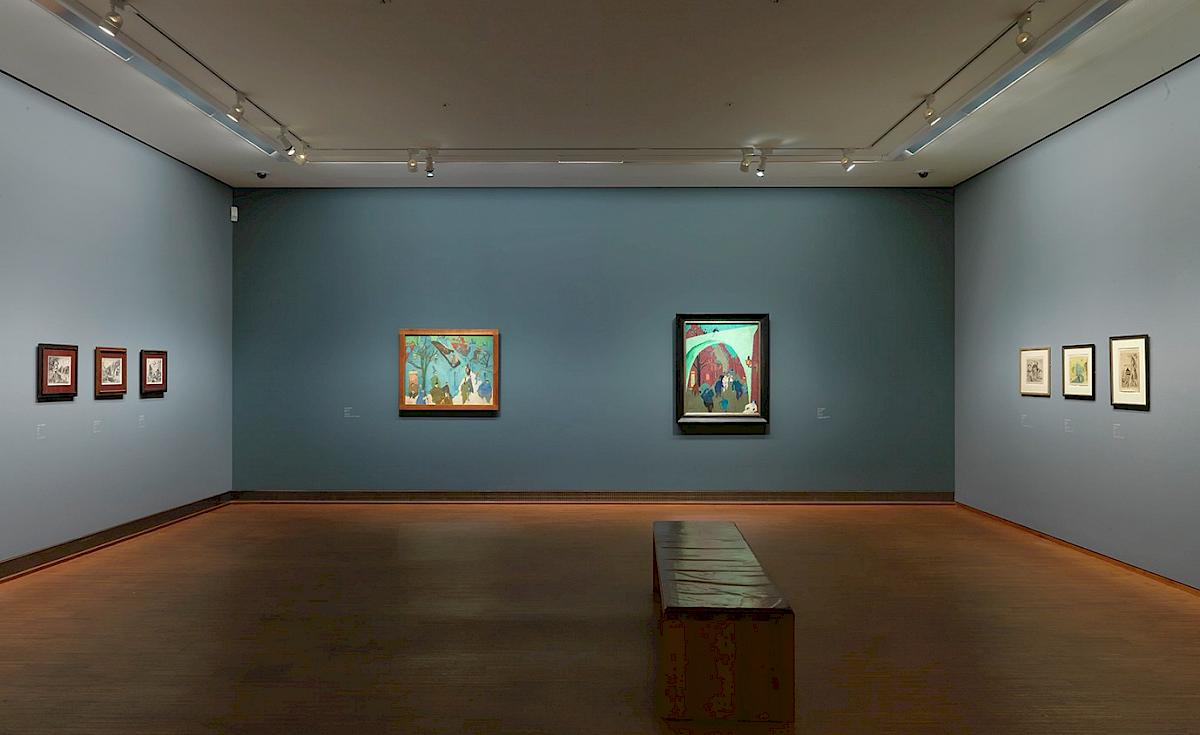 Exhibition view, Lyonel Feininger and Alfred Kubin. A friendship of artists | Photo © 2015 Thomas Gorisek, The Albertina Museum, Vienna