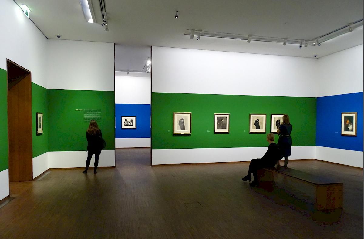 Einblick in die Ausstellungshalle, Edvard Munch | Foto © 2015, Christian Wachter