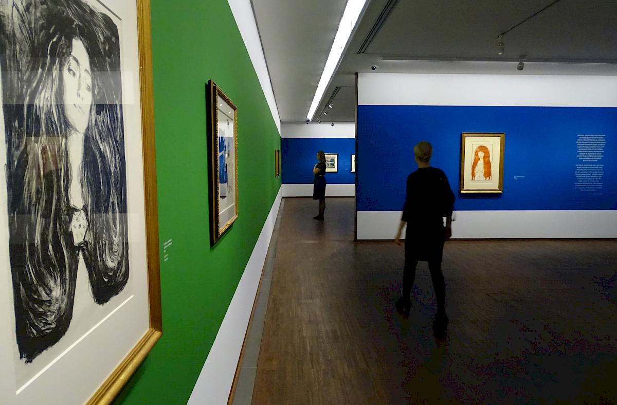 Einblick in die Ausstellungshalle, Edvard Munch | Foto © 2015, Christian Wachter